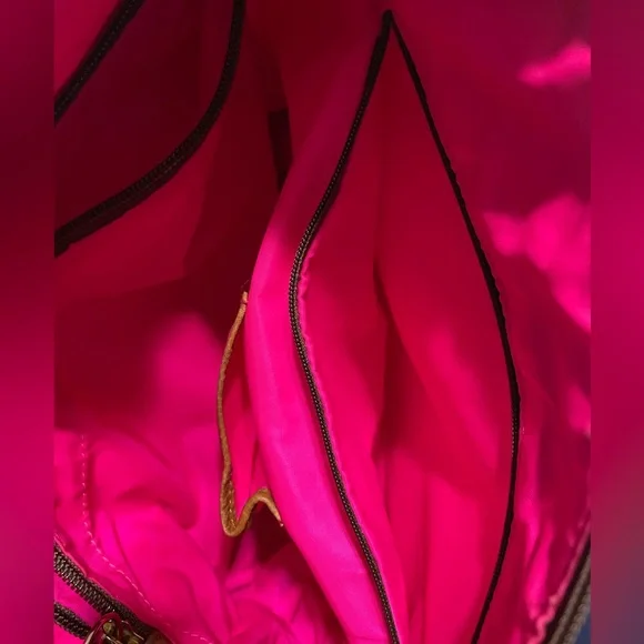 Dooney & Bourke Crimson Shoulder Bag with Brown Strap - Picture 5 of 16